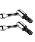 2 Piece Milling Machine Table Lock Handle Bolts 1/2 Inch Thread Cnc Vertical Mill Lathe Clamps Pin shiny chrome finish with threaded ends