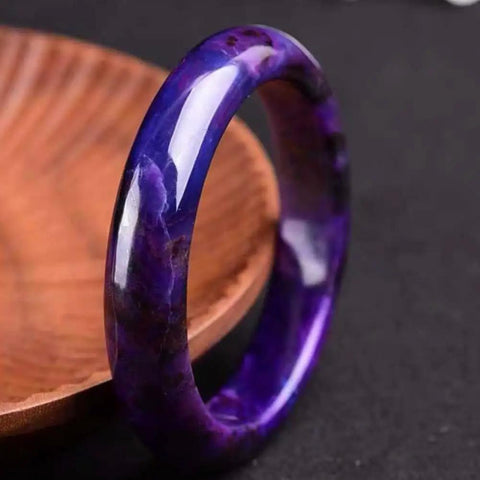 Raw Mineral Emperor Purple Perilla Stone Bracelet With Shudulai Old Material, Handmade Gem Jewelry For Unique Style And A One Of A Kind Vibe