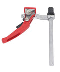 Heavy Duty Ratchet Hold Down Clamp delivering dead nuts secure grip on a twenty millimeter base for woodworking projects.