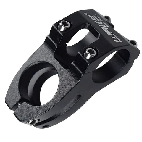 Beefy 31.8mm Mountain Bike Stem Riser 45mm Short Handlebar Stem For 1-1/8 Steerer Aluminum 6061 Hollow Design Lightweight Sturdy in Black