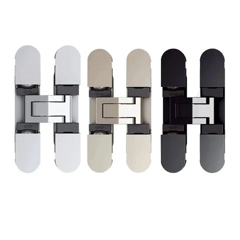 Small Adjustable Hidden Cabinet Hinges For Soft Close Doors Durable Metal Cabinet Hardware In One Color Finish Easy Install Hidden Mount Design For Smooth Opening And Tight Cabinet Fit in multiple color finishes