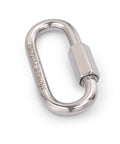 2.3 Inch Stainless Steel Chain Quick Links Set Of 5 With 1/4 Inch Locking Carabiners Chain Hooks Twist Key Ring And Screw Chain Link Made From 304 Stainless Steel Corrosion Resistant 650 Lbs Capacity