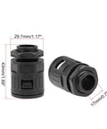 Five Pack M20 Cable Gland For Corrugated Conduit Connector AD21.2 Pipe Joint Clamp 17mm Inner Diameter 29.7mm Outer Diameter