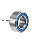 Deep groove ball bearing MR105-2RS with blue double seal, chrome steel, 5x10x4 mm.