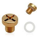 Heavy Duty Radiator Coolant Expansion Tank Bleeder Screw With Rubber O Ring, brass material, M10 thread, for BMW X3 X5 Z4 325i 528i.