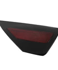 Knockout Quality Direct Bolt On Left Rear Bumper Reflector Cover Red Lens For Tesla Model 3 And Model Y 2017 To 2020 showing black and red lens design.