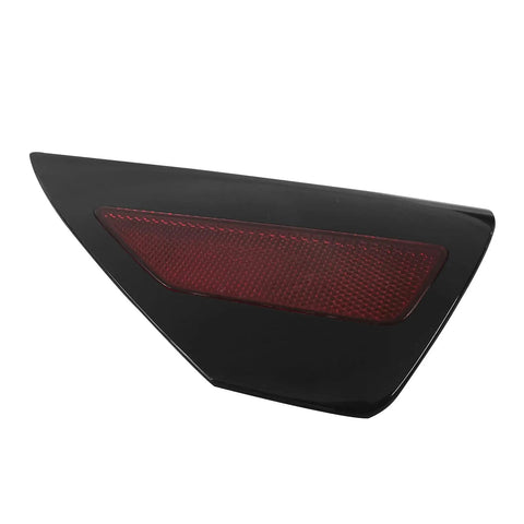 Knockout Quality Direct Bolt On Left Rear Bumper Reflector Cover Red Lens For Tesla Model 3 And Model Y 2017 To 2020 showing black and red lens design.
