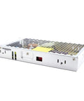 Heavy Duty 24V 200W 8 8A Fanless Switching Power Supply Dead Silent Convection Cooling AC DC Enclosed Adapter side view with vents.