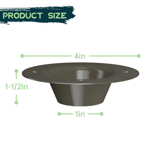 Heavy Duty 6 Volt Deer Feeder Replacement Funnel With Waterproof Metal Construction And Protective Powder Coat Finish. Includes Mounting Hardware For Easy Upgrade To Your Game Feeder System Durable Design Keeps Squirrels Out.