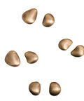 Mid Century Pebble Brass Cabinet Handles And Irregular Knobs Set for wardrobes dressers and shoe cabinets in chrome finish