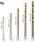 Top Pick 100 Piece Twist Drill Bit Set For Woodworking And DIY Projects With Titanium Plating High Speed Steel Round Shank hand tools in 1-3mm sizes.