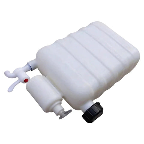 9L Portable Hand Washing Water Tank For Outdoor Hygiene, Durable ABS Storage Dispenser with faucet and cap.