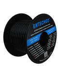 Ultra Flexible 24 Gauge Silicone Wire Spool 1000 Ft Black With Tinned Copper, Stranded 24 AWG For RC Drones Electronics DIY