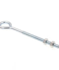Eye Bolts With Nuts One Quarter Inch Twenty Thread Five Inch Long Closed Loop Eye And Machine Screw Threads On Opposite End Zinc Plated Steel Ten Pack Includes Two Hex Nuts Prime-Line Heavy Duty Hardware For Hanging Ropes Cables And Deck Posts close-up