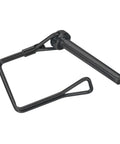 Heavy Duty Trailer Hitch Pin Five Sixteenth Inch By Four Inch Black Steel Lock Pin For Towing Coupler Quick Release PTO Drawbar Clip And Utility