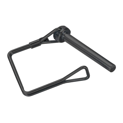 Heavy Duty Trailer Hitch Pin Five Sixteenth Inch By Four Inch Black Steel Lock Pin For Towing Coupler Quick Release PTO Drawbar Clip And Utility