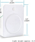2000W 110V To 220V Step Up Transformer Voltage Converter for 220V appliances, white compact design, dimensions shown