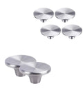 Grab These Sleek Stainless Steel Oven Lid Knobs Replacement Handle Kit In Shiny Silver For Durable, Rust Proof Heat Resistant Fit On Pots And Pans Without Breaking The Bank, 4pcs