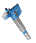 Forstner Drill Bit One And Three Eighths Inch 35mm Tungsten Carbide Wood Hole Cutter And Boring Bit, solid steel body, side view