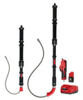 Heavy Duty Cordless Drain Snake And Toilet Auger Set with versatile attachments and battery charger for stubborn clogs.