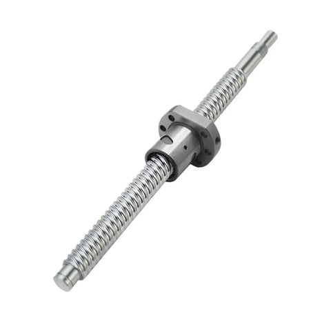 Heavy Duty Ballscrew Assortment Set With Nuts And Threaded Ends For CNC Routers And 3D Printers, showcasing a precision threaded shaft.