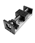 Beefy Shop Ready Automation Slide Table Featuring HGH20 Rail And Ball Screw Gear Offering Adjustment Span From Eighty To One Hundred Fifty Millimeters While Crushing Two Hundred Fifty Kilogram Loads For Precision Machining Projects, showcasing a compact design.