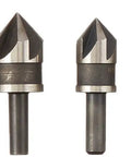 Image of Five Piece Black Oxide Countersink Drill Bit Set With 82 Degree Tip Industrial Grade High Speed Steel For Metal Wood And Plastic Built Tough For Smooth Clean Countersinks And Long Lasting Durability