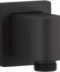 Awaken Wall Mount Supply Elbow With Check Valve For Handshower And Hose No Fuss Low Profile Matte Black Backflow Prevention Durable Build