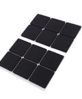 Self Adhesive Rubber Feet Pads For Furniture And Hardwood Floors, Durable Floor Protectors, Anti Scratch Cushions, 12 Pack, Black
