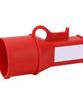 Rugged Industrial Socket Lockout Device For Maintenance, High Strength Durable PP Nylon, red plug showing locking mechanism
