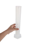 4 Pack Plastic Graduated Cylinders Thickened Clear Plastic With Hexagonal Spill Resistant Base For Precise Calibration In Kid Friendly Lab Learning Science Classroom Supplies Industrial Measuring, hand-held