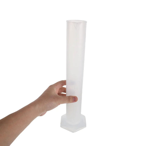 4 Pack Plastic Graduated Cylinders Thickened Clear Plastic With Hexagonal Spill Resistant Base For Precise Calibration In Kid Friendly Lab Learning Science Classroom Supplies Industrial Measuring, hand-held