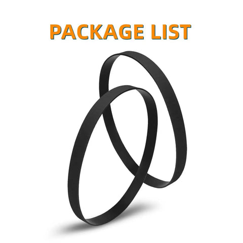 Replacement Belts for Hoover Dual Power Max Carpet Cleaners Beefy Heavy Duty Flat Non Stretch Belts Pack of 2 showing packaging list