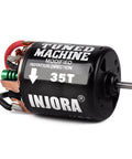 35T 540 Brushed Motor Waterproof for 1 by 10 RC Crawler Cars Fits Axial SCX10 Pro Black Casing with Direct Solder Tabs