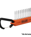Screwdriver Bit Holder Storage Organizer 10 Hole Orange Bit Holder With Carabiner 2 Pack Hella Handy For Quick Access And Secure Bit Storage On The Job