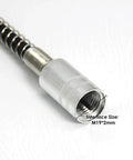 Close-up of Dead Nuts Tough 42 Inch Flexible Flex Shaft Rotary Tool Attachment Fits Dremel Mini Drill Extension with M19 interface.