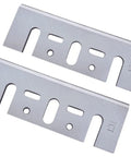 Heavy Duty 3 1/4 TCT Tungsten Carbide Planer Blades Replacement For Makita Dewalt Bosch Ryobi Handheld Tools, close-up view.