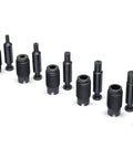 Complete seven die set for Heavy Duty Sheet Metal Hand Punch Tool for Holes Up To Nine Thirty Second Inch, 14 Gauge Capacity