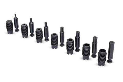 Complete seven die set for Heavy Duty Sheet Metal Hand Punch Tool for Holes Up To Nine Thirty Second Inch, 14 Gauge Capacity