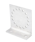 Heavy Duty Aluminum Alloy Angle Bracket Set For Fence And Construction Ten Pieces 3.2 By 1.2 By 3.5 Inch Corner Braces
