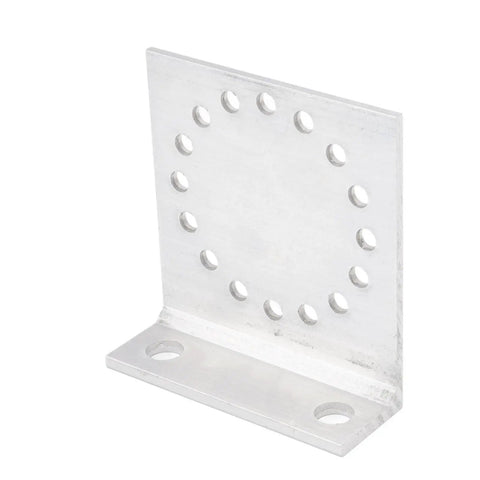 Heavy Duty Aluminum Alloy Angle Bracket Set For Fence And Construction Ten Pieces 3.2 By 1.2 By 3.5 Inch Corner Braces