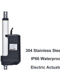 Heavy Duty Electric Linear Actuator Delivers Serious Oomph With 12 Volt Dc Power And 12000 Newton Push Pull Capacity Perfect For Industrial Workhorse Applications Crafted With Stainless Housing And Beefy Alloy Gears Alongside A Smooth 350 Millimeter, showcasing IP66 waterproof design.