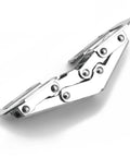 90 Degree No Drill Cabinet Hinge With Soft Close For Cupboard Doors, Hydraulic Hinges With Screws, 4 Inch Chrome Finish