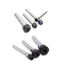 Battle Tested CNC Milling Extension Rod With Heavy Duty ER Collet Sleeve, showcasing various sizes and styles.