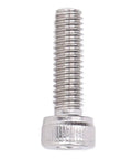 Solid Pack Of Galvanized Steel Hex Socket Head Cap Screws, 100 Assorted M4 Machine Bolts, Pro Level Wrench Ready Fasteners For Gritty Job Sites And Equipment Fixup, 8 To 20 Mm Lengths - close-up of M4 hex socket bolt.