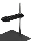 Adjustable 360 Degree Rotary Hot Air Hand Piece Holder Stand Clamp for Desktop Rework Station, aluminum, 4cm clamp, side view