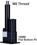 Heavy Duty 24 Volt Electric Linear Actuator Engineered For Clean Vertical Push And Lift Action Packing A Gritty 1000kg Payload Rating Alongside A Smooth 600mm Or 1200mm Stroke Length, showing M8 thread and 10MM flat bottom plate.