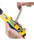 Hands adjusting 4-70 Cable Knife System For Round Cable Stripping With 28mm And 35mm Hooks Yellow One Pack tool