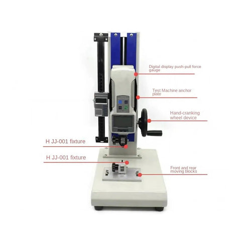 Heavy Duty Push And Pull Force Gauge With Digital Display For Tensile And Compression Testing On A Sturdy Test Bench With G Bracket And Screw Dynamometer Base Great For Measuring All Kinds Of Forces ZP1000, front view