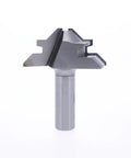 Pro Grade 45 Degree Lock Miter Router Bit With Two Inch Diameter And Half Inch Shank Two And Three Eighths Inch Overall Length